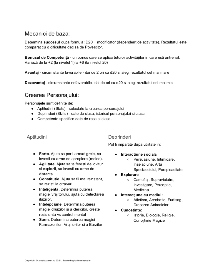 ghid jucatori noi Dungeons and Dragons
